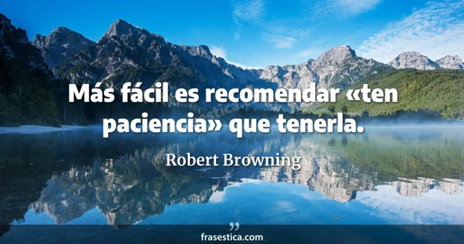 Cita de Robert Browning