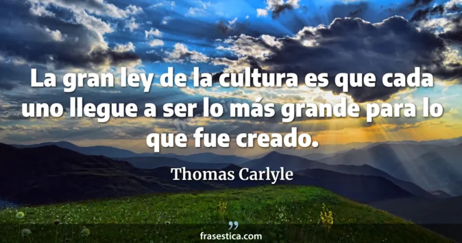 Cita de Thomas Carlyle
