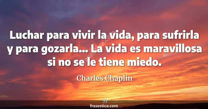 Cita de Charles Chaplin