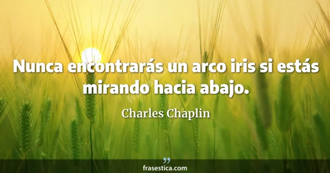 Cita de Charles Chaplin