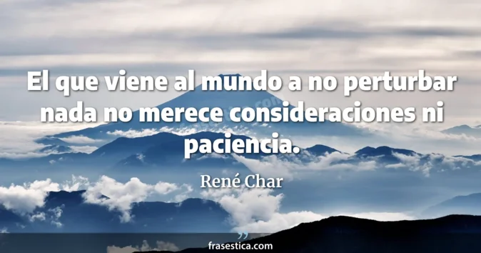 Cita de René Char