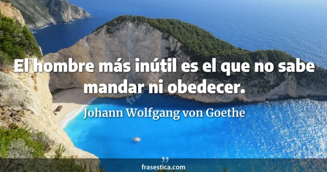 Cita de Johann Wolfgang von Goethe