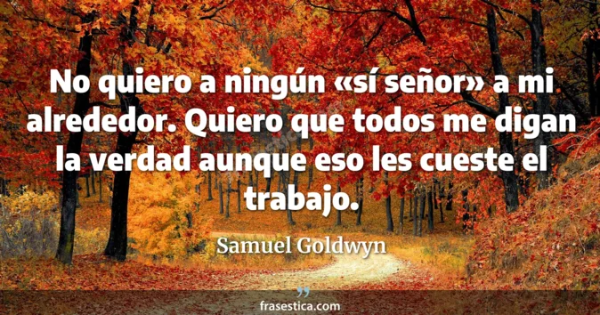 Cita de Samuel Goldwyn