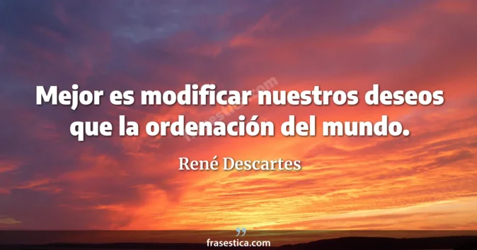 Cita de René Descartes