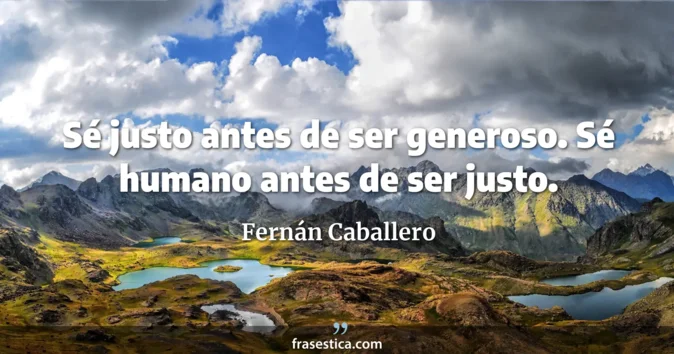 Cita de Fernán Caballero