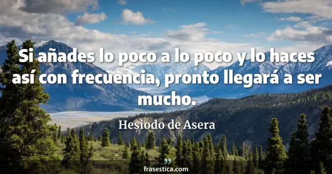 Cita de Hesiodo de Asera