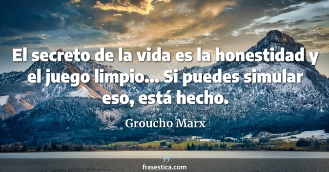 Cita de Groucho Marx