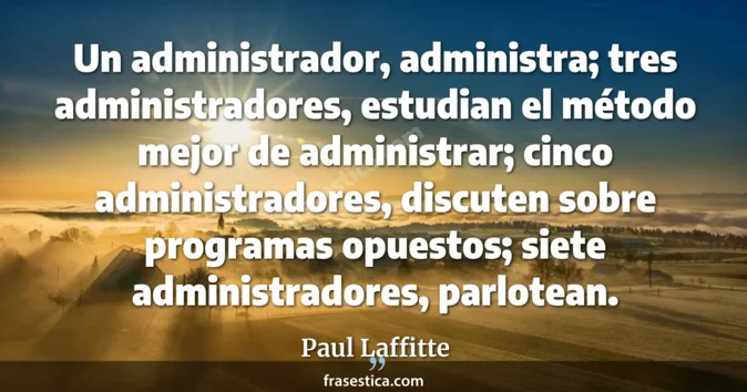 Cita de Paul Laffitte