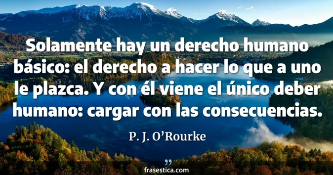 Cita de P. J. O’Rourke