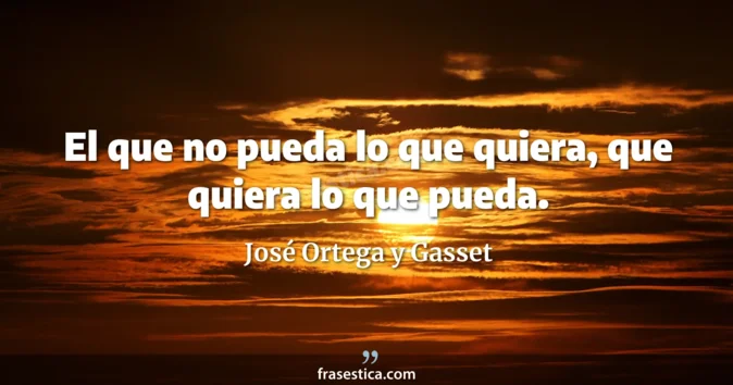 Cita de José Ortega y Gasset