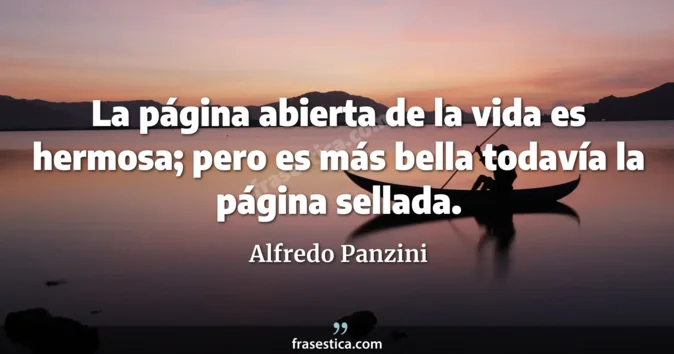 Cita de Alfredo Panzini