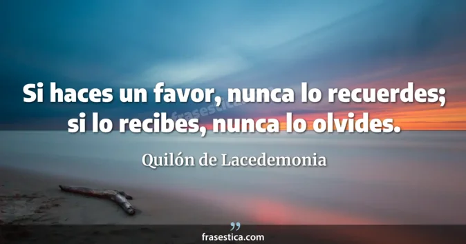 Cita de Quilón de Lacedemonia