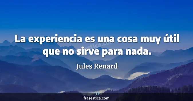 Cita de Jules Renard
