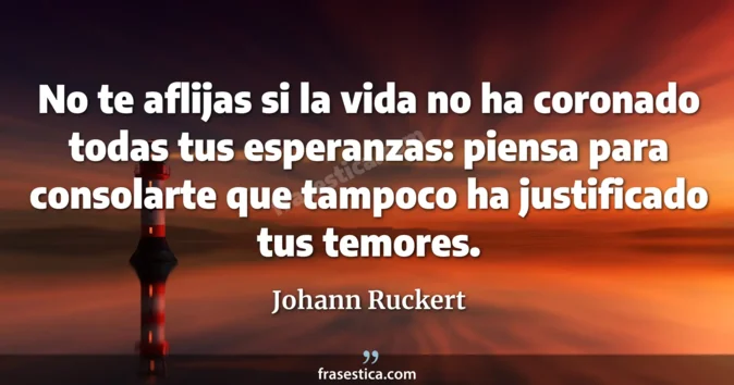 Cita de Johann Ruckert