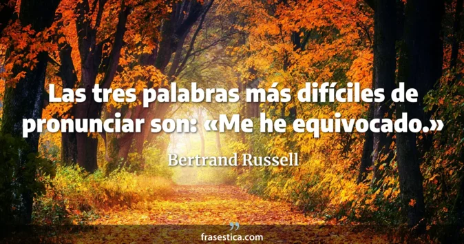 Cita de Bertrand Russell
