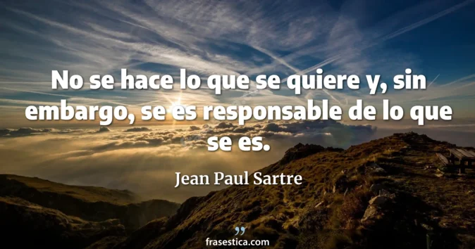 Cita de Jean Paul Sartre
