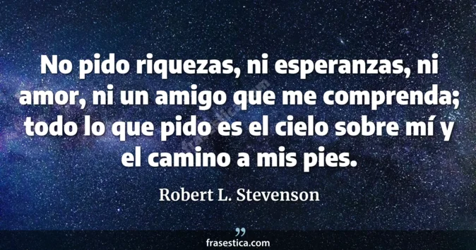 Cita de Robert L. Stevenson