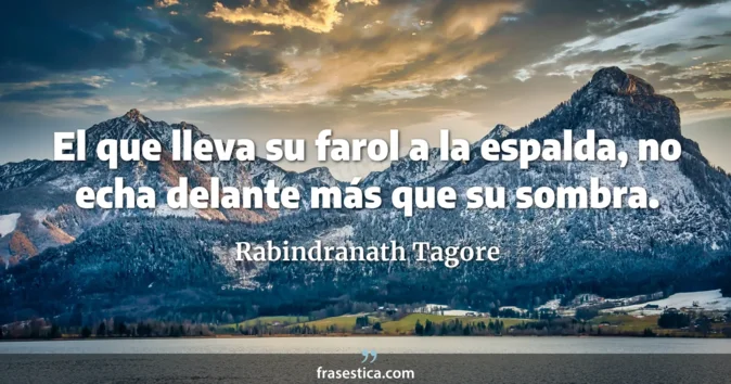 Cita de Rabindranath Tagore
