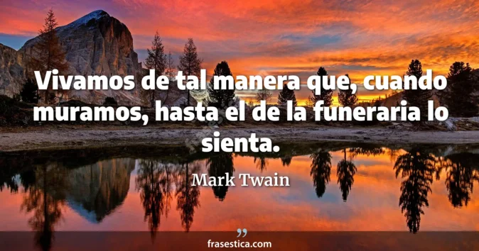 Cita de Mark Twain
