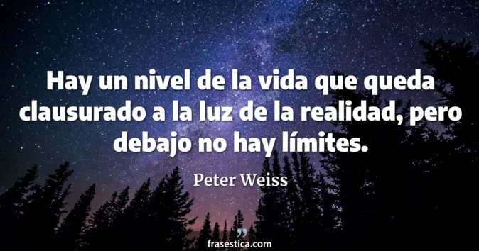 Cita de Peter Weiss