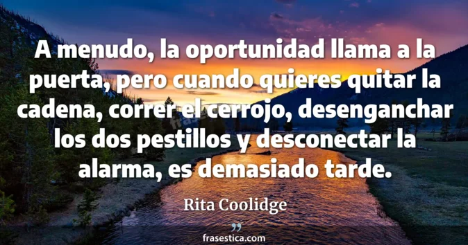 Cita de Rita Coolidge