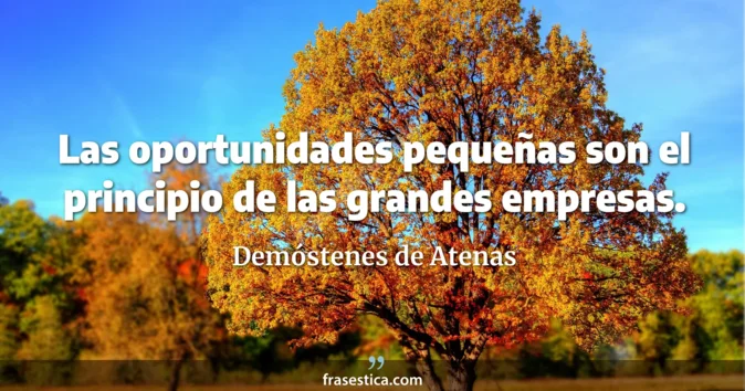 Cita de Demóstenes de Atenas
