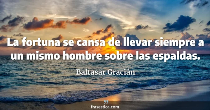 Cita de Baltasar Gracián