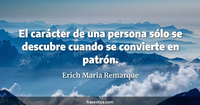 Cita de Erich Maria Remarque