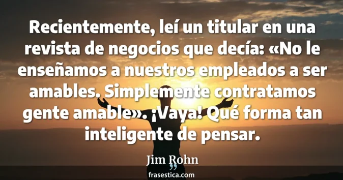 Cita de Jim Rohn