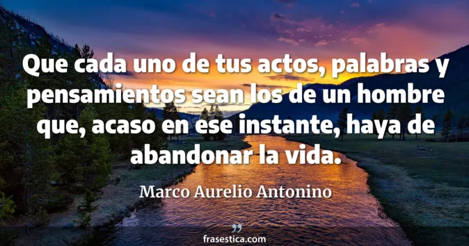 Cita de Marco Aurelio Antonino