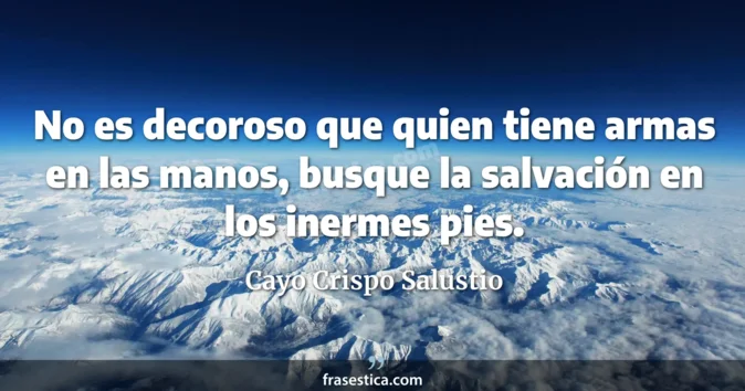 Cita de Cayo Crispo Salustio