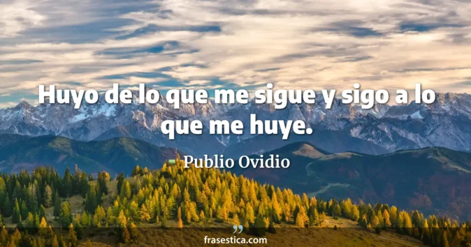 Cita de Publio Ovidio