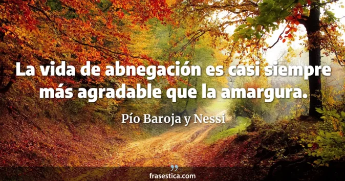 Cita de Pío Baroja y Nessi