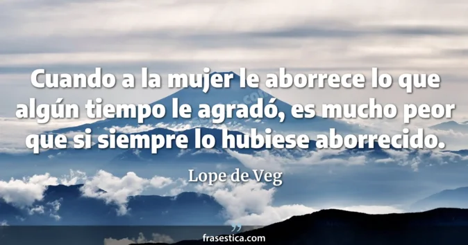 Cita de Lope de Veg
