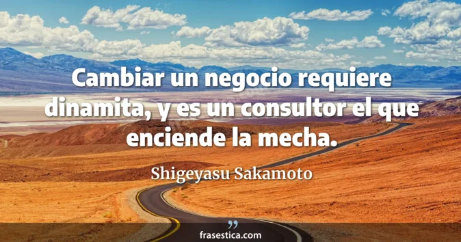 Cita de Shigeyasu Sakamoto