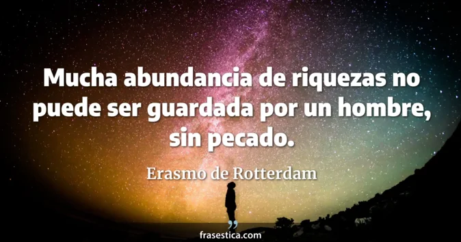 Cita de Erasmo de Rotterdam