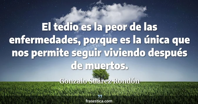 Cita de Gonzalo Suárez Rondón
