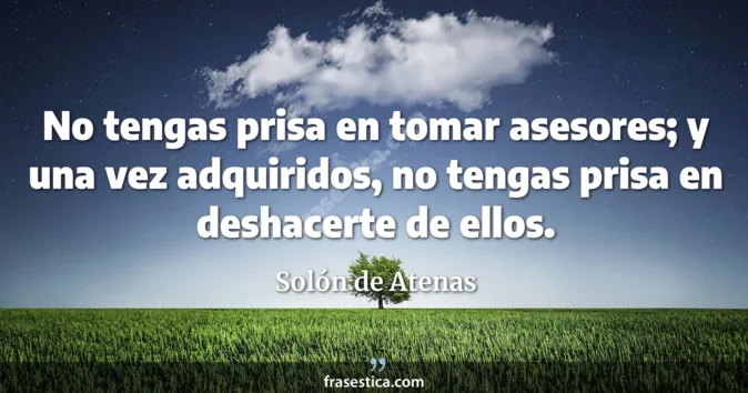 Cita de Solón de Atenas