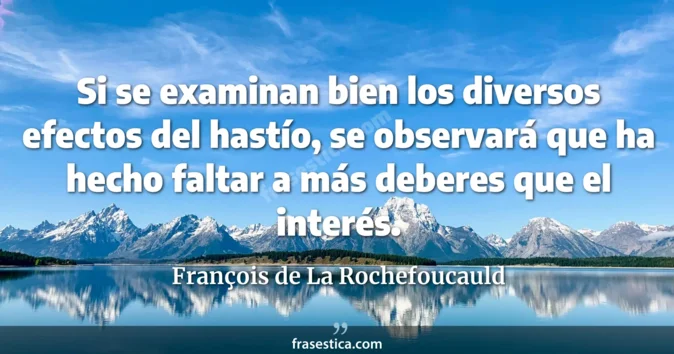 Cita de François de La Rochefoucauld