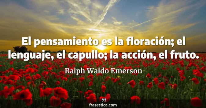 Cita de Ralph Waldo Emerson