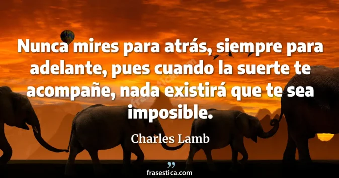 Cita de Charles Lamb