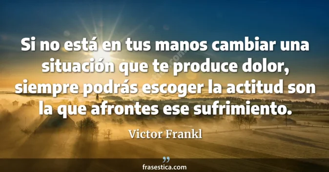 Cita de Victor Frankl