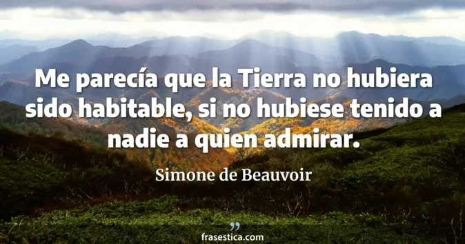 Cita de Simone de Beauvoir