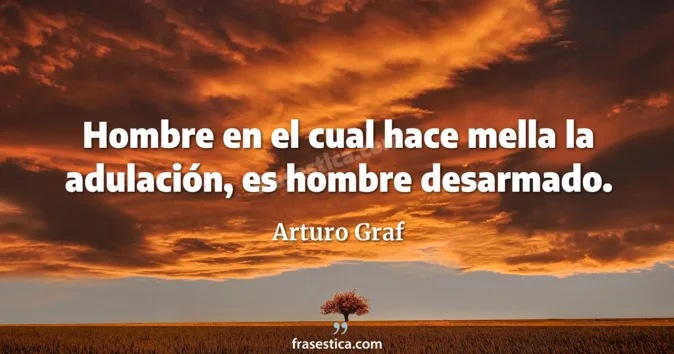 Cita de Arturo Graf