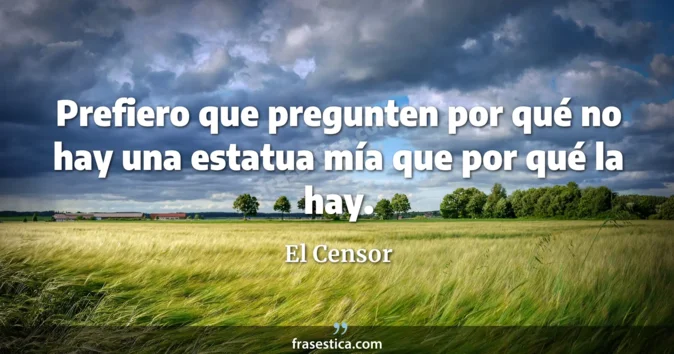 Cita de El Censor