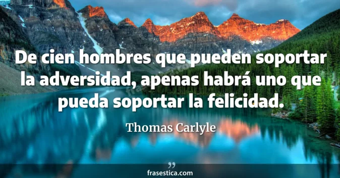 Cita de Thomas Carlyle