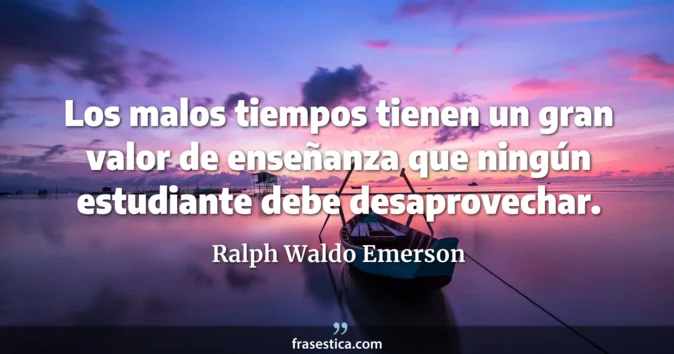 Cita de Ralph Waldo Emerson