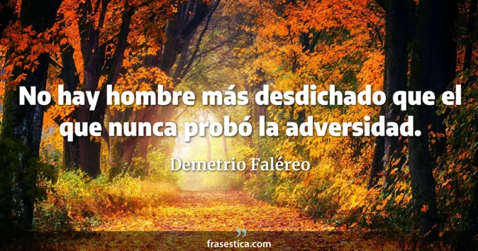 Cita de Demetrio Faléreo