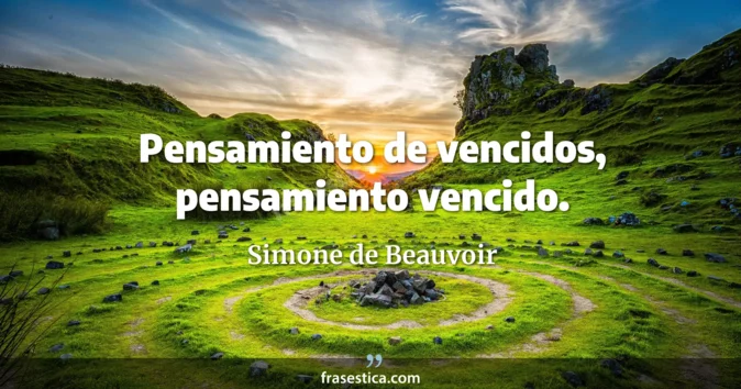 Cita de Simone de Beauvoir