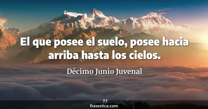 Cita de Décimo Junio Juvenal